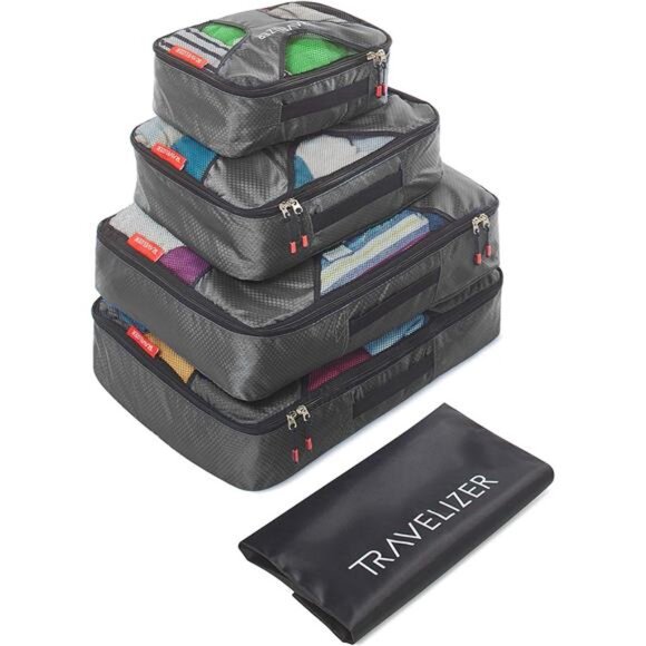 Travel Packing Cubes 5 pcs Luggage Organizer Set for Bag & Suitcase - Picture 1 of 7